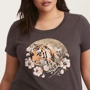 TORRID TIGER SLUB CREW TEE